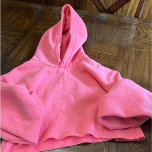 Hot pink cropped sweatshirt size small